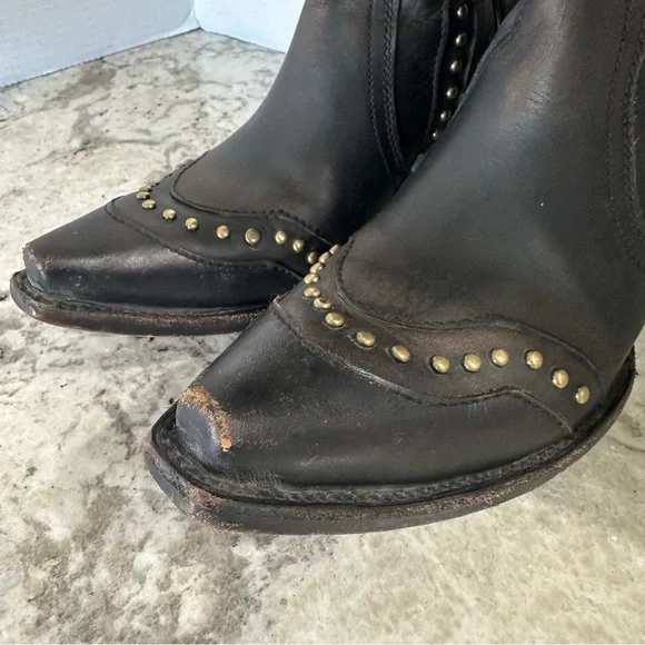 Idyllwind Walk This Way Studded Snip Toe Western Boot Black Tall Shaft Women 8.5 - Picture 10 of 16